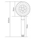 Chrome 5 Function Round Hand held Shower Only 235mm*100mm